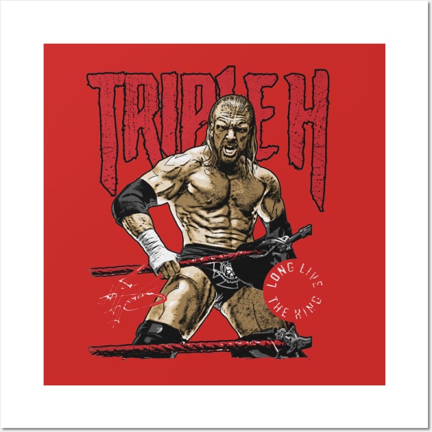 Triple H Long Live The King Wall Art by MunMun_Design